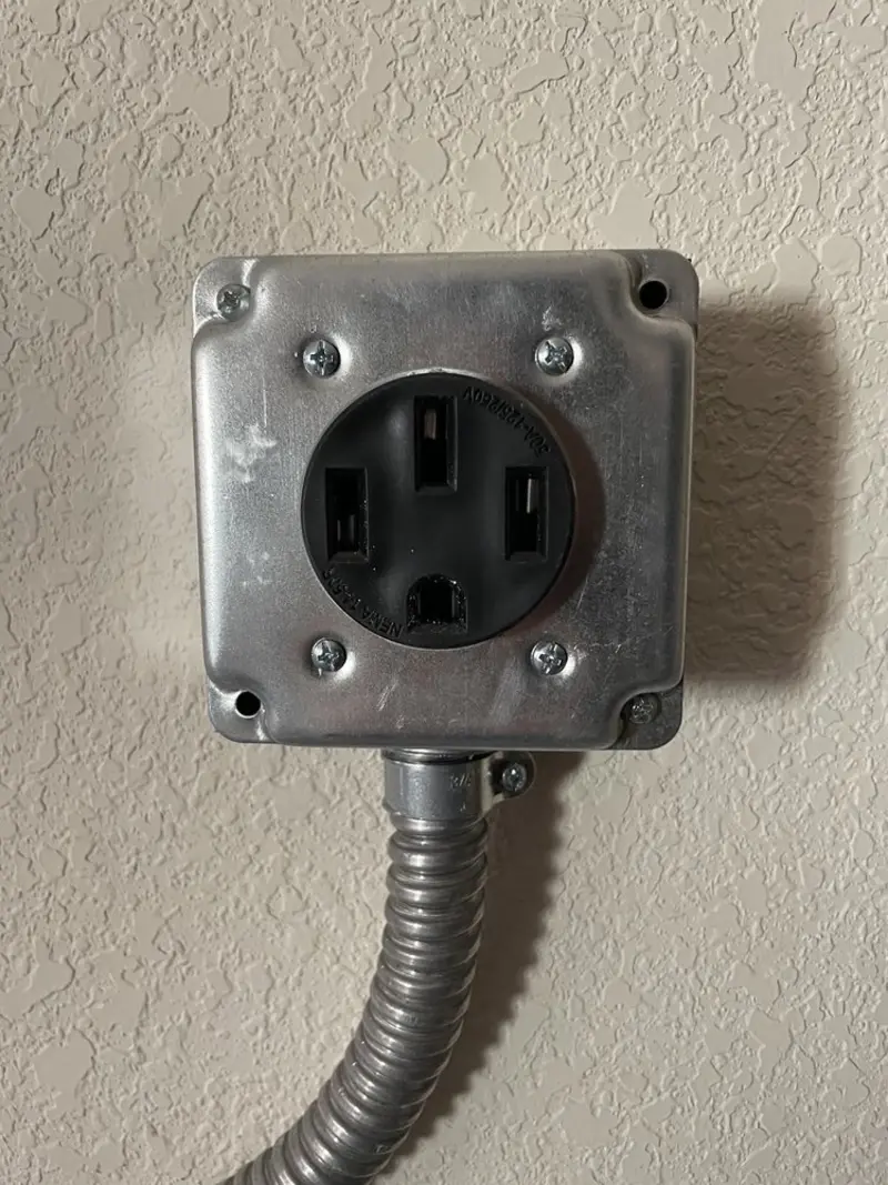 NEMA 14-50 outlet installed for Smart Home Electrical in Pace